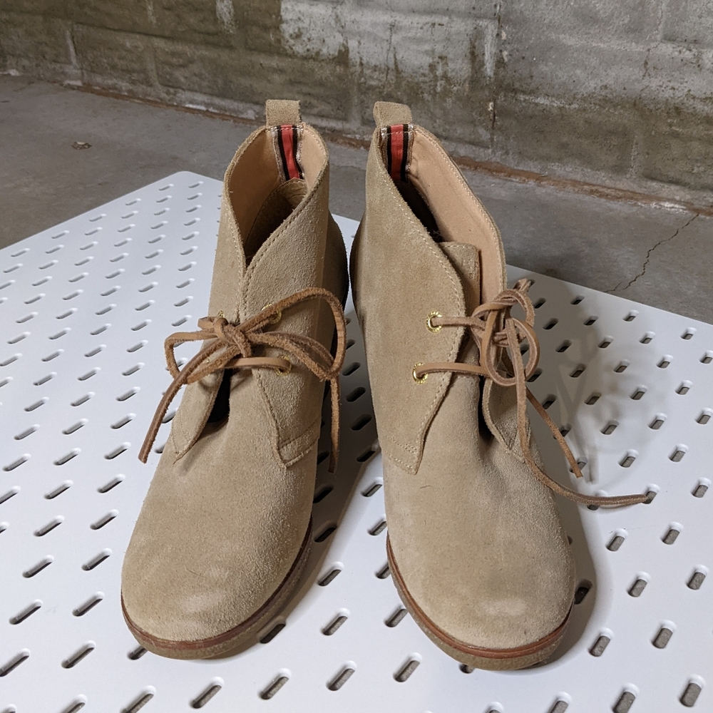 Sperry Top Sider Harlow Suede Wedge Ankle Boot Women's Size 8.5